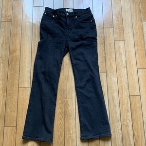 Madewell mid rise kick out jeans (cropped)